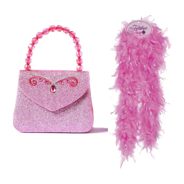 Glitter Princess Handbag and Boa Bundle