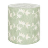 Odelia Bone Inlay Stool, Green - Accent Tables - 1 - thumbnail