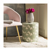 Odelia Bone Inlay Stool, Green - Accent Tables - 2