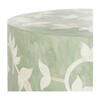 Odelia Bone Inlay Stool, Green - Accent Tables - 4