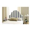 Hallmar Striped Headboard, Grey/White - Beds - 2
