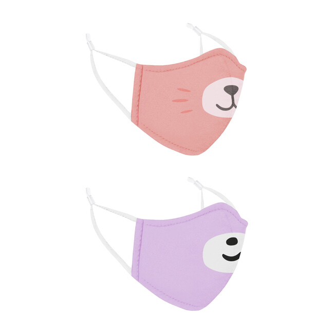 Kali the Kitty and Bori the Bear Face Masks 2 Pack