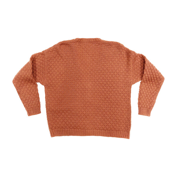 Women's Rust Alpaca Wool Cardigan