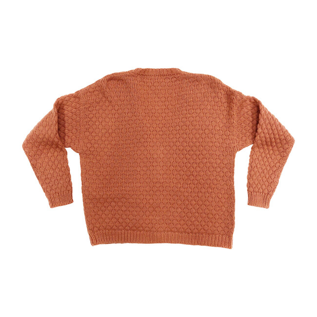Women's Rust Alpaca Wool Cardigan