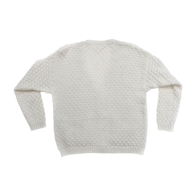 Women's Cream Alpaca Wool Cardigan
