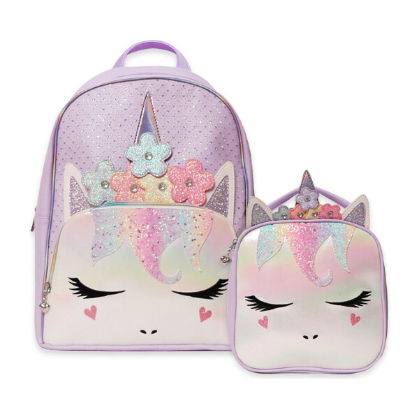 unicorn backpacks with lunch box