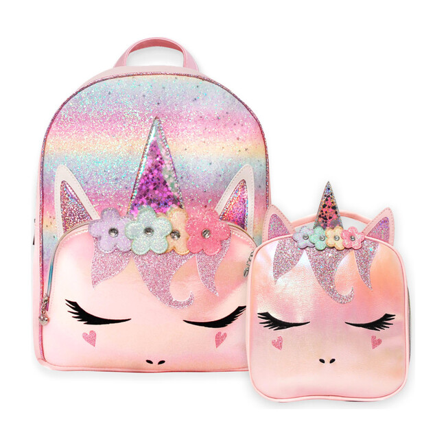 unicorn lunch box and backpack