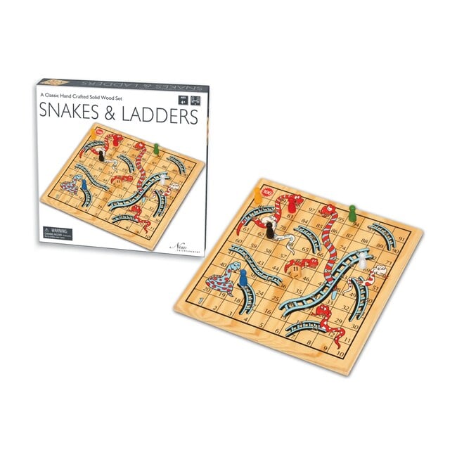 Wooden Snakes & Ladders