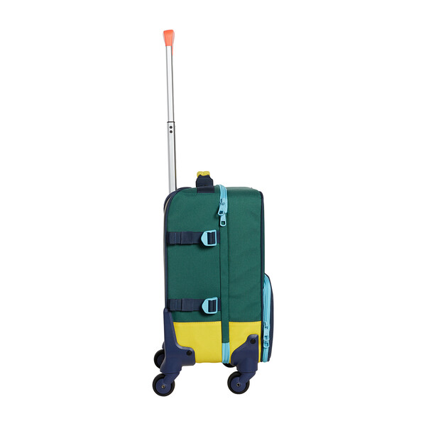 green suitcase