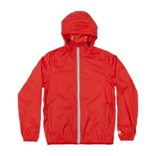 Sam Packable Rain Jacket, Red