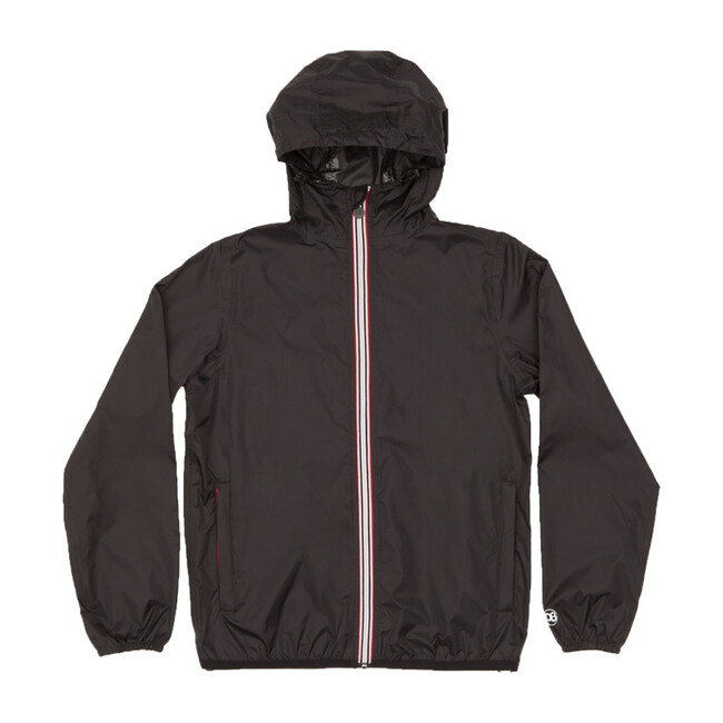 Sam Packable Rain Jacket, Black - Raincoats - 1
