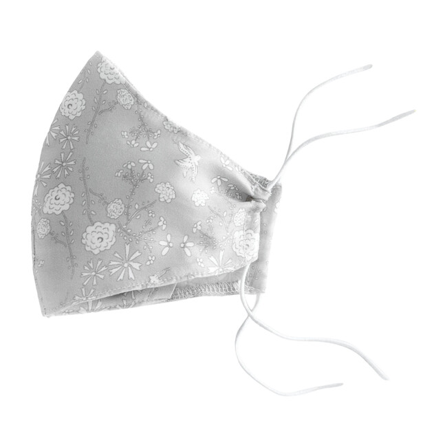 Bird's Song Mask, Grey - Face Masks - 1