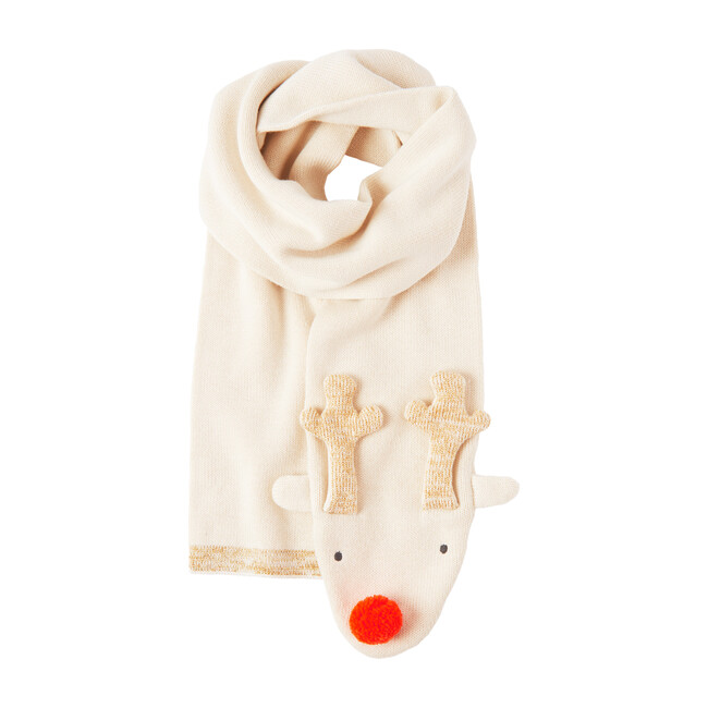 Reindeer Knitted Scarf