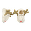 Reindeer Baby Booties, Cream - Booties - 2