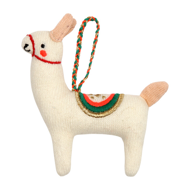 Knitted Llama Ornament