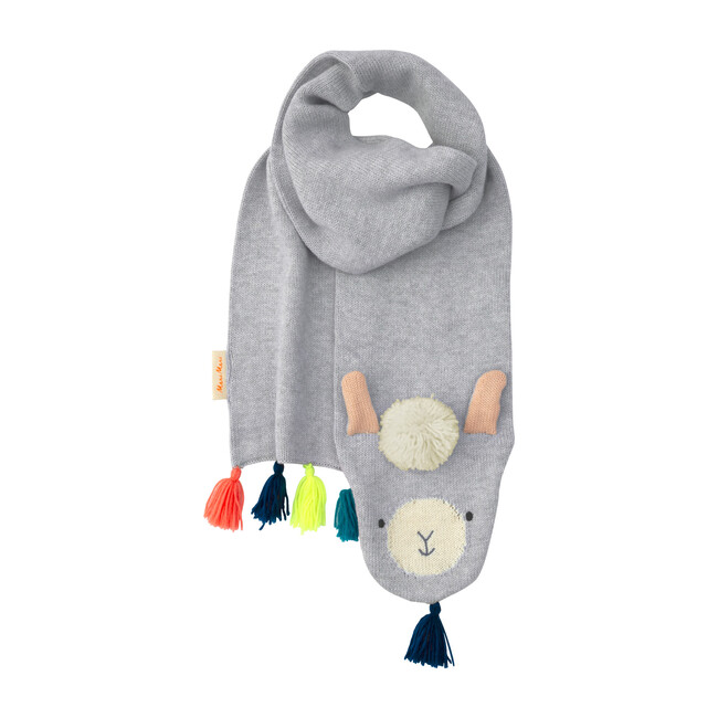 Llama Knitted Scarf