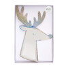 Silver Sparkle Reindeer Plates - Party - 2