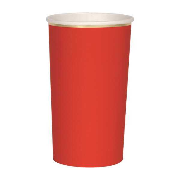 Red Highball Cups