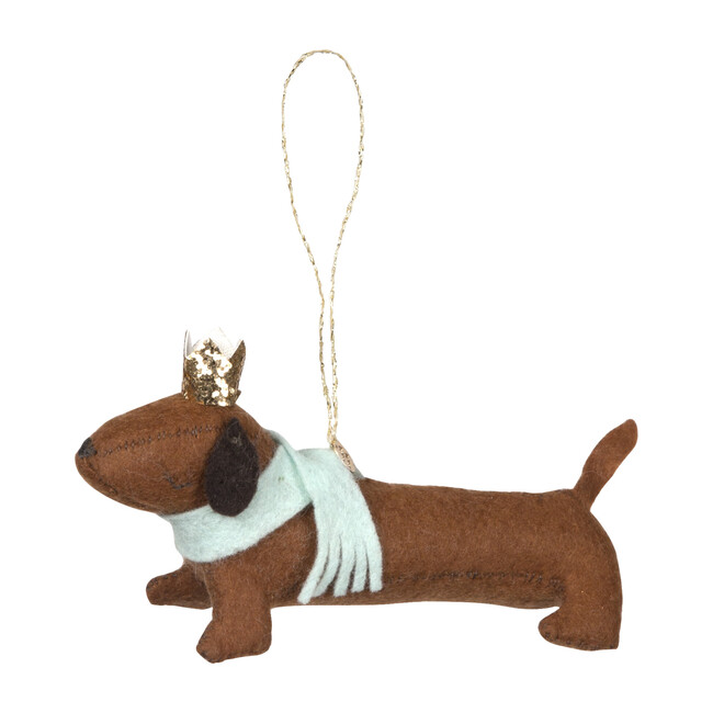 Felt Sausage Dog Ornament Home Seasonal Ornaments & Toppers