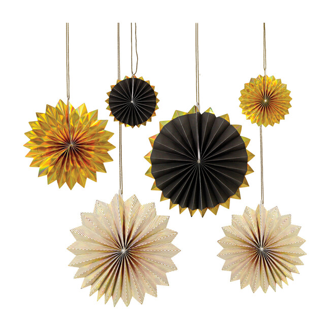 Black & Gold Pinwheels