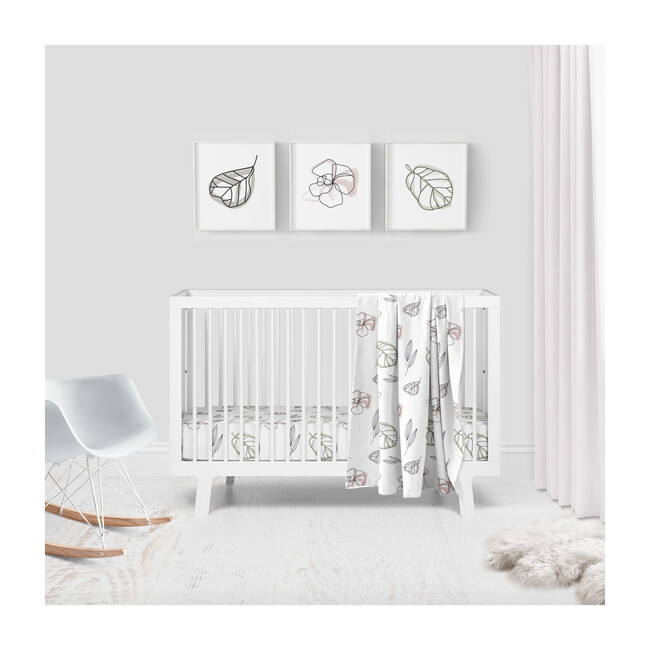 Nursery Blanket, Abstract Floral - Blankets - 2