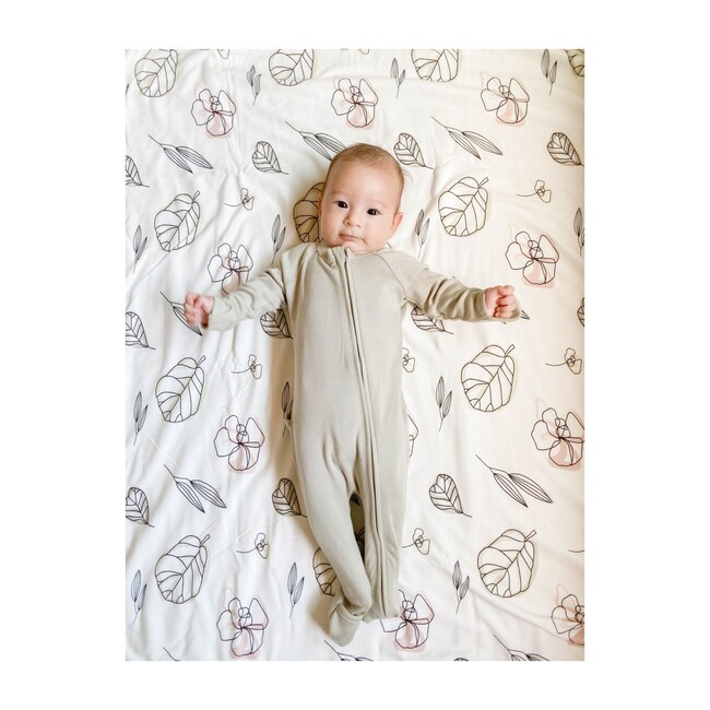 Nursery Blanket, Abstract Floral - Blankets - 5
