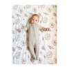 Nursery Blanket, Abstract Floral - Blankets - 5
