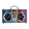 Bluetooth Mini Boombox, Rainbow Bling - Musical - 2