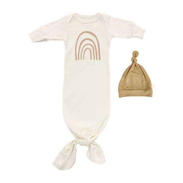 infant gown and hat set