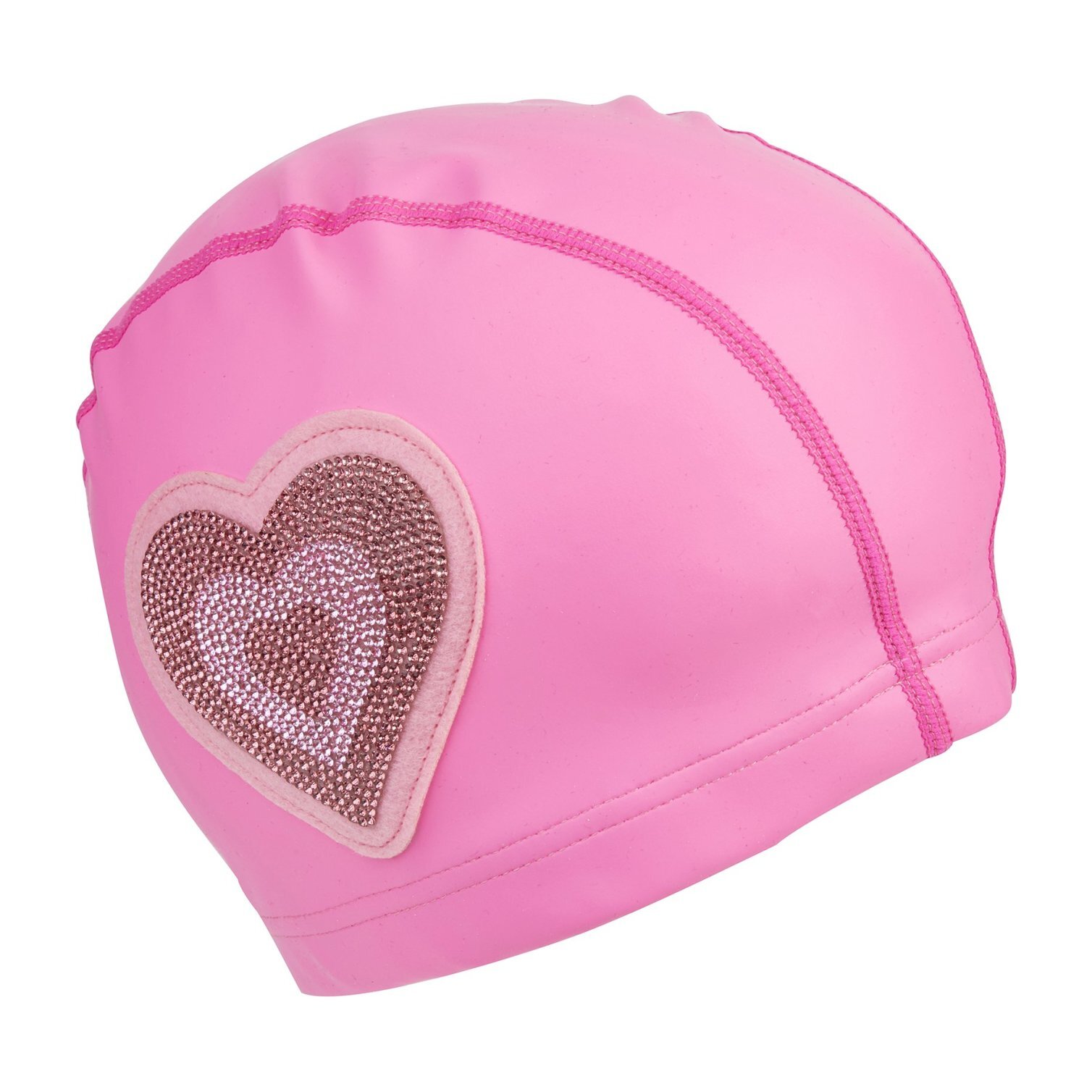 Neon Pink Heart Swim Cap, Pink - Play Outdoor Water Play - Maisonette