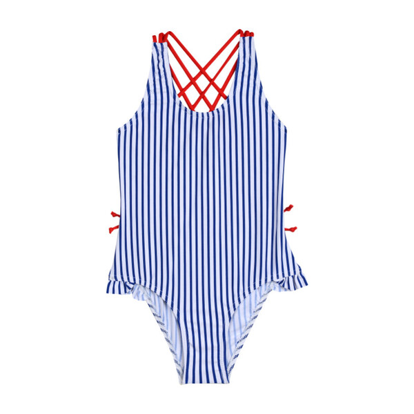 Chic Swimsuit, Marine Stripe - Childrenchic Swim | Maisonette