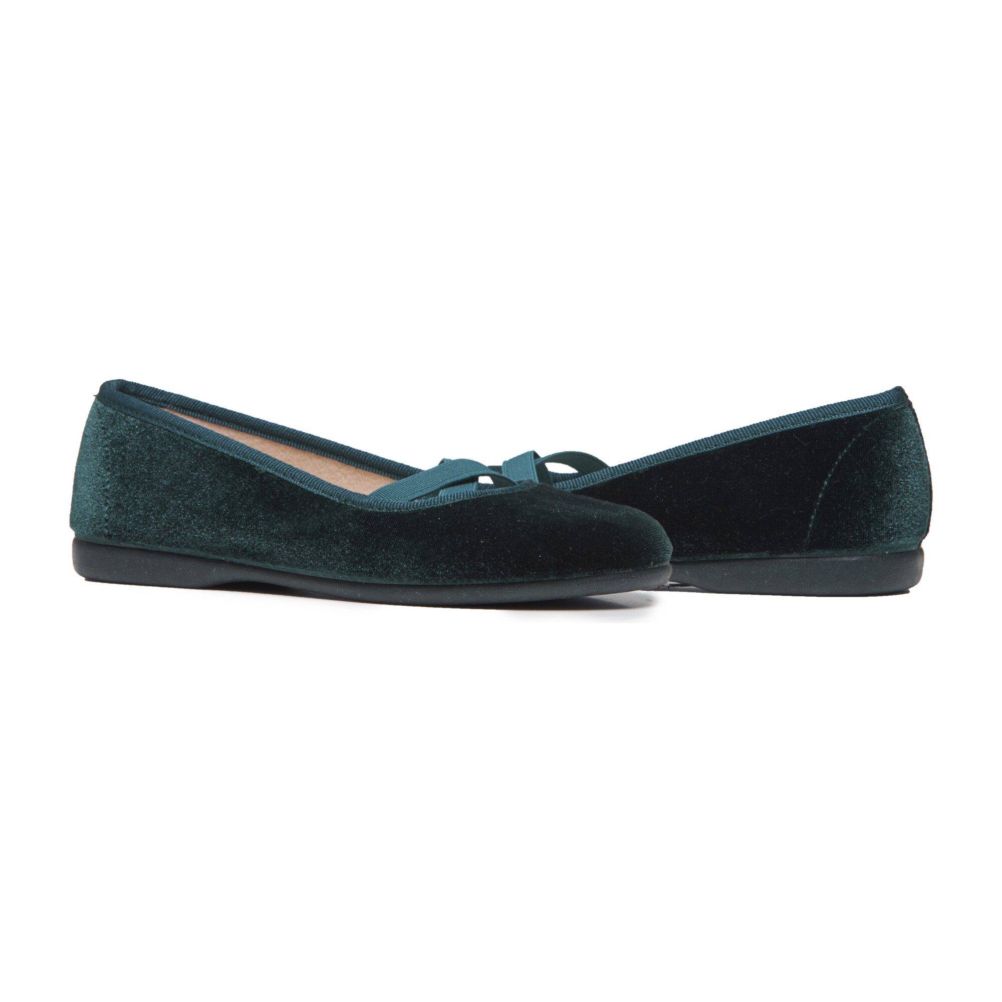 dark green flats womens