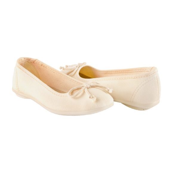 Ballerina Slipper, Beige - Flats - 1