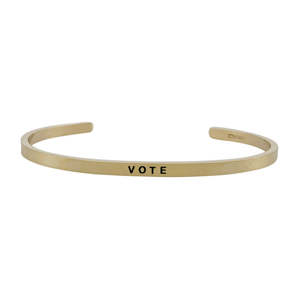 *Exclusive* Women's Vote Bracelet, Gold