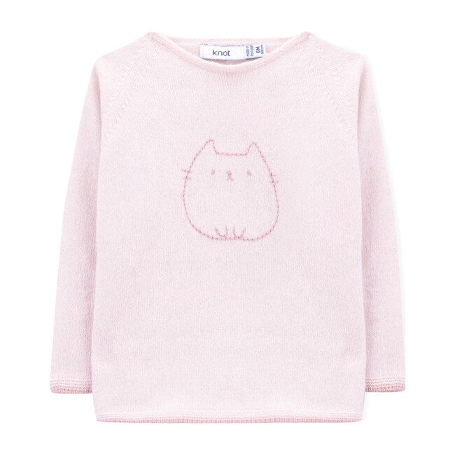 Ayame Knitted Sweater, Peony Pink