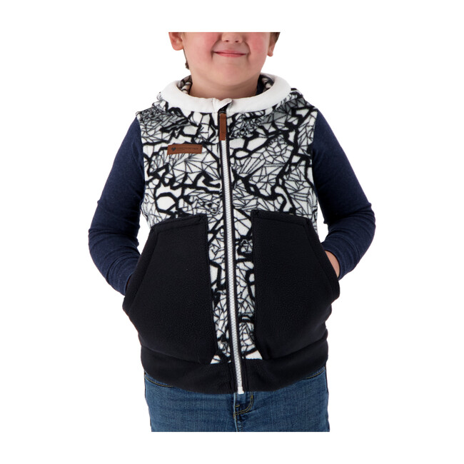 Logan Fleece Vest, Kaleido Bear