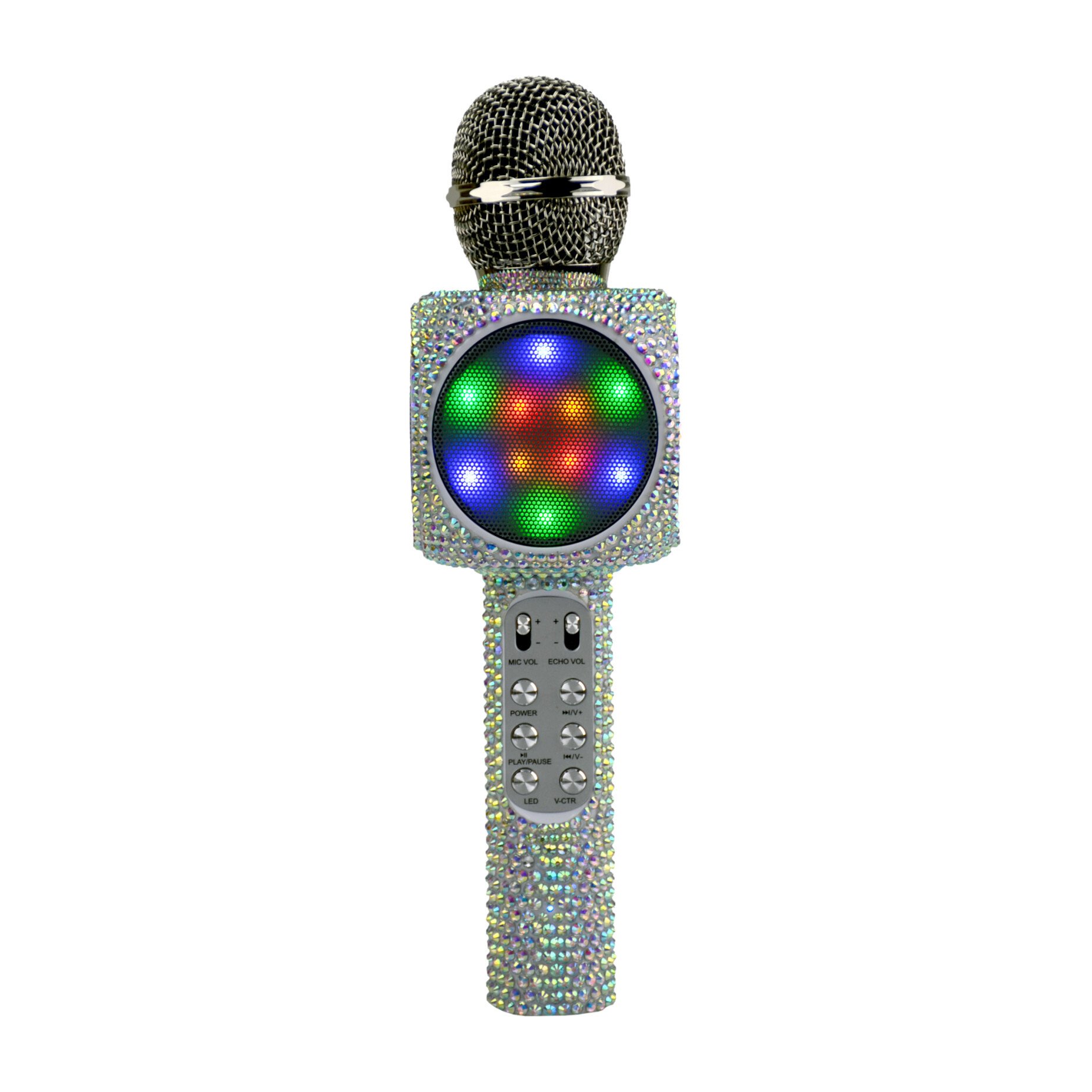 Sing-along Bling Bluetooth Karaoke Microphone, Iridescent