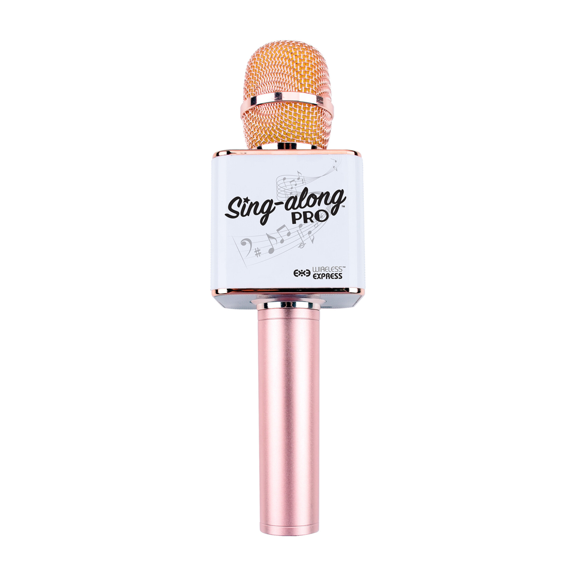 Sing-along Pro Bluetooth Karaoke Microphone & Speaker, Rose Gold