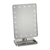 LED Vanity Mirror with Bluetooth Speakers, Silver - Mirrors - 1 - thumbnail