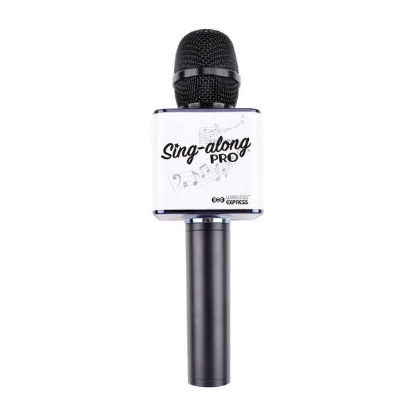 Sing-along Pro Bluetooth Karaoke Microphone & Speaker, Black