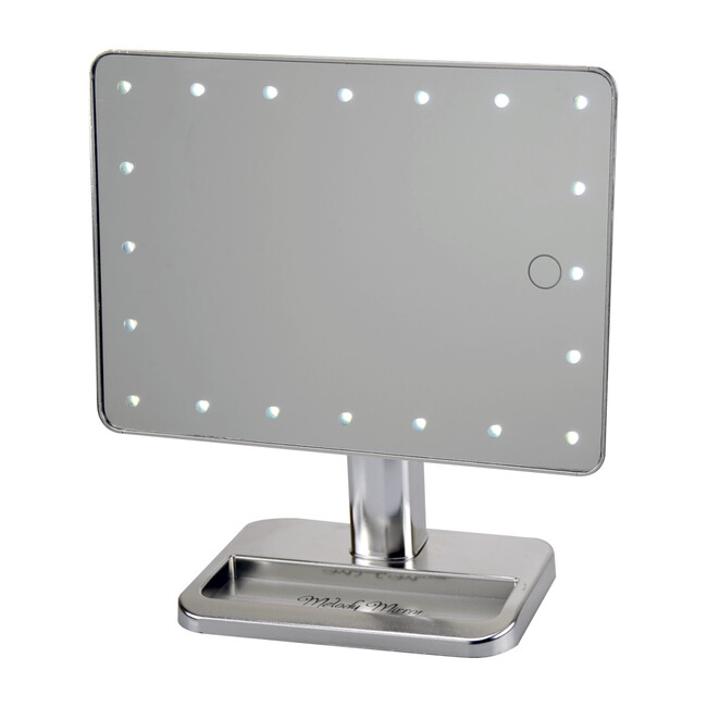 LED Vanity Mirror with Bluetooth Speakers, Silver - Mirrors - 2