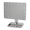 LED Vanity Mirror with Bluetooth Speakers, Silver - Mirrors - 2 - thumbnail
