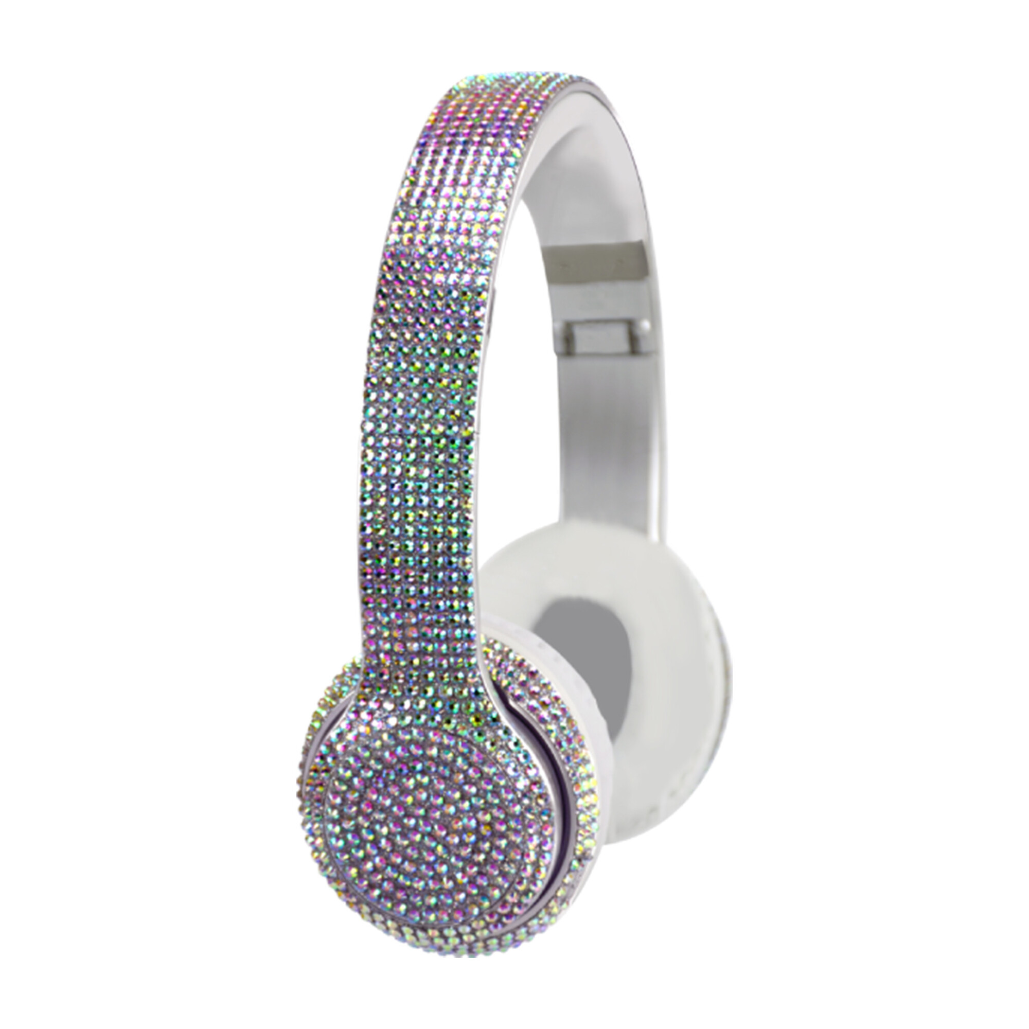 Iridescent Bling Headphones with LED Speakers