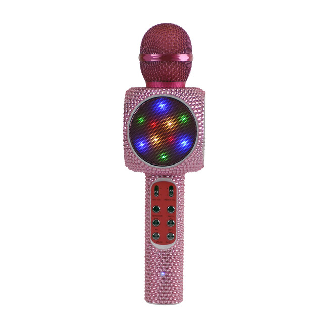 Sing-along Bling Bluetooth Karaoke Microphone, Pink Bling - Musical - 0