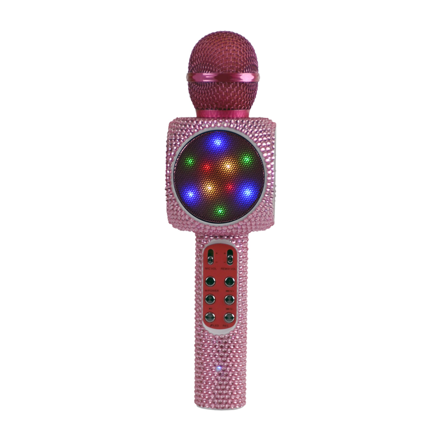 Sing-along Bling Bluetooth Karaoke Microphone, Pink Bling