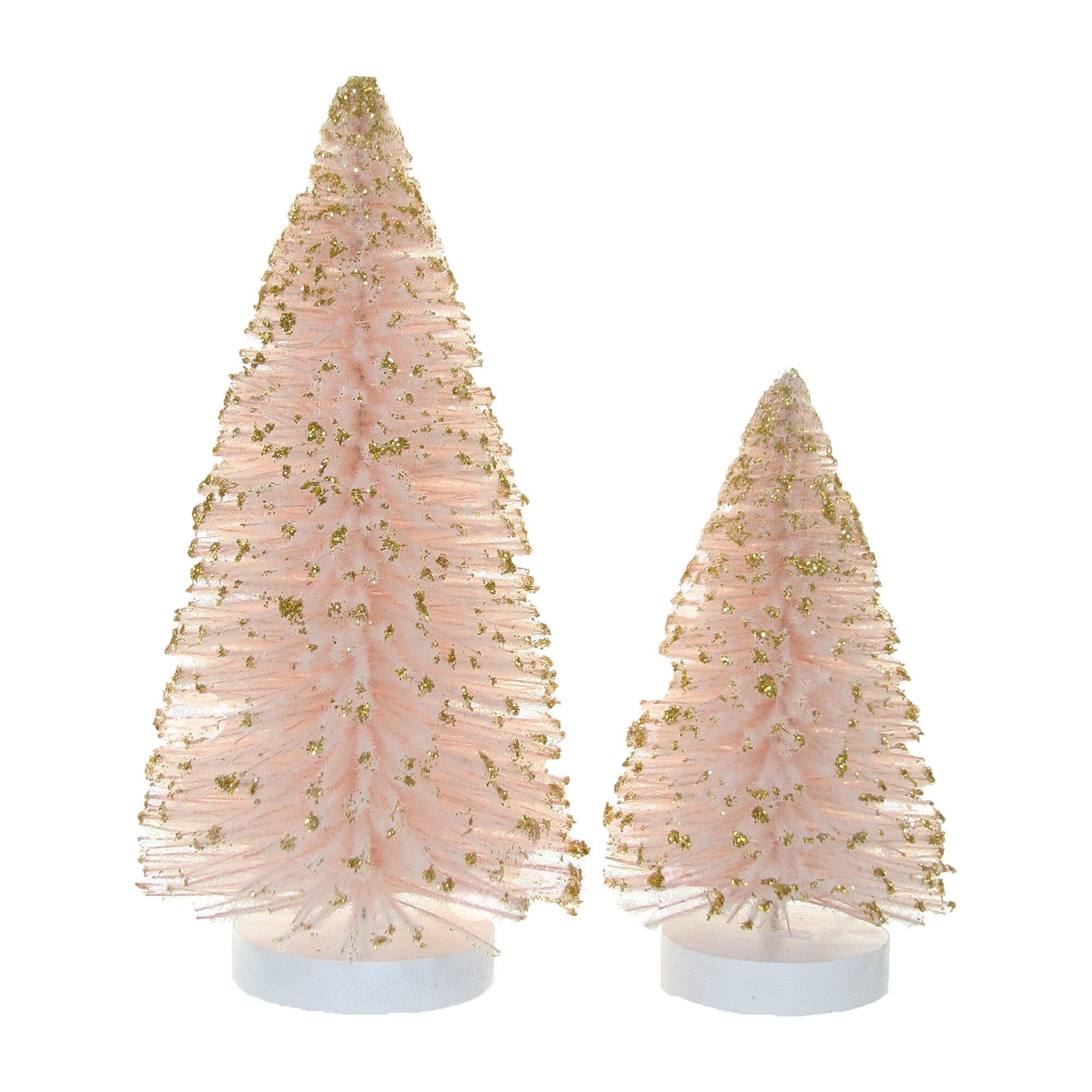 Vintage Flocked Trees, Pink Holiday Decor Nutcrackers & Accents