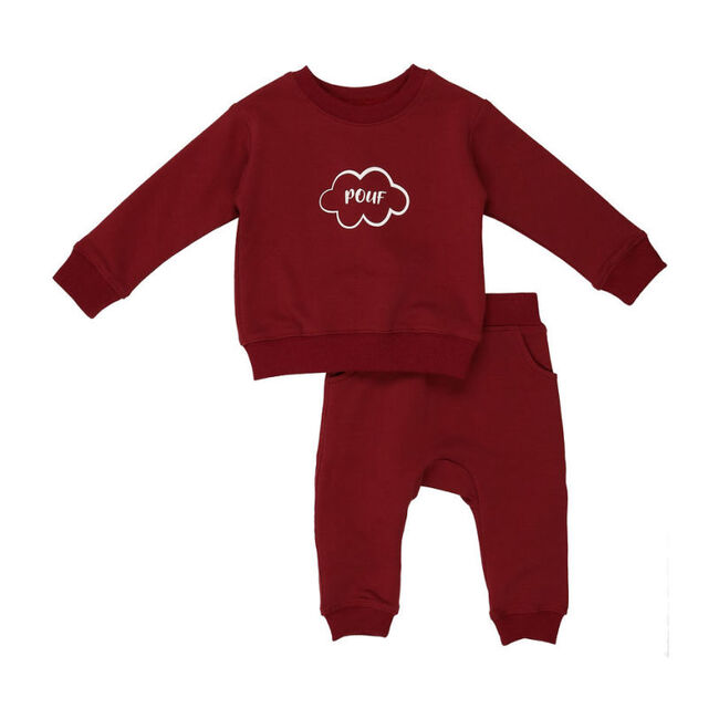 Graffiti Sweatsuit, Maroon