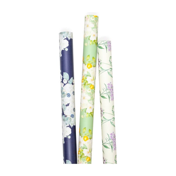 Blooming Wrapping Paper Trio