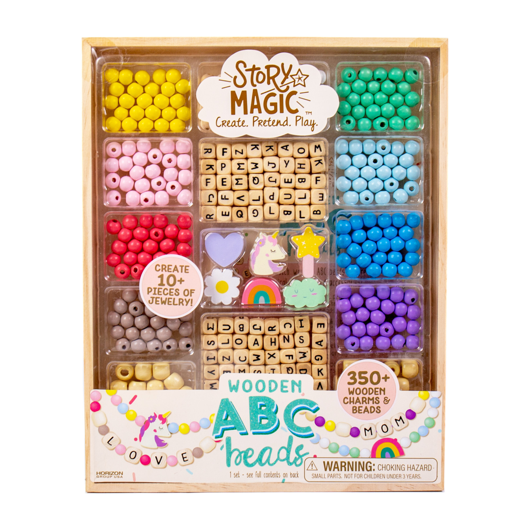 Wooden ABC Beads Play Learning Arts & Crafts