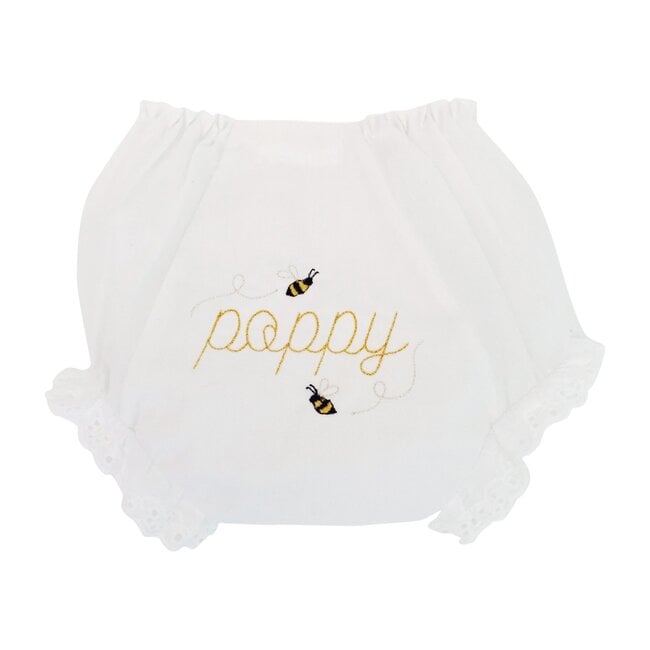 Monogrammable Diaper Cover, Bee Print